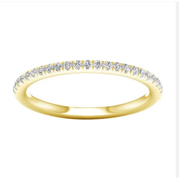 14Kt Yg 0.18Ctw Lab Grown Diamond Wedding Band Albert's Jewelers Kingsland, GA