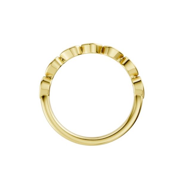 14Kt Yg 0.15Cttw Trellis Shank Matching Wedding Band Image 2 Albert's Jewelers Kingsland, GA