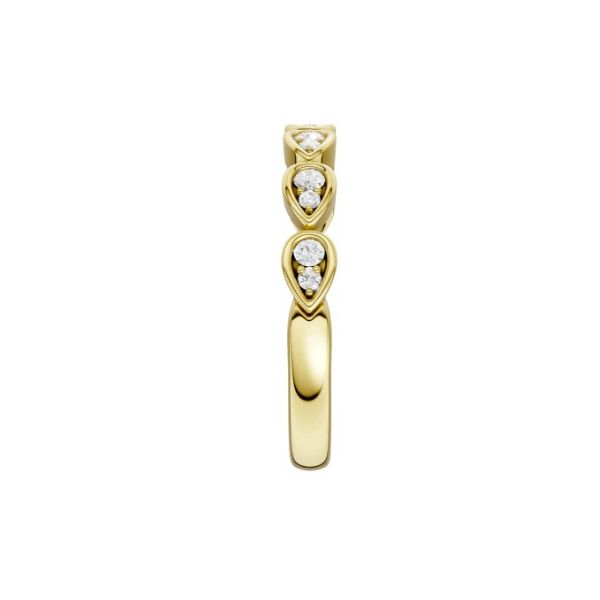 14Kt Yg 0.15Cttw Trellis Shank Matching Wedding Band Image 3 Albert's Jewelers Kingsland, GA
