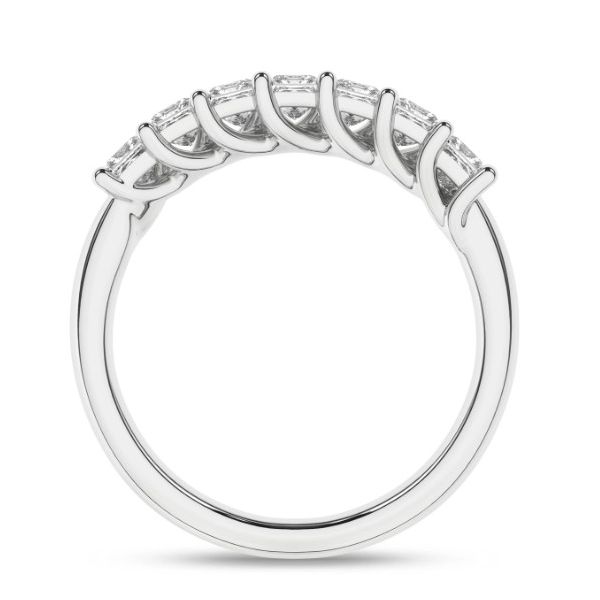 14KT White Gold Lab Grown Diamond 7 Stone Band Image 2 Albert's Jewelers Kingsland, GA