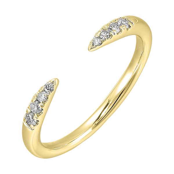 14kt Yellow Gold Open Space Diamond Band with .10ctw Albert's Jewelers Kingsland, GA