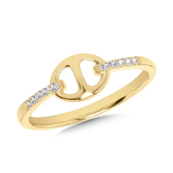 10K Yellow Gold Mariner Links Diamond Ring Albert's Jewelers Kingsland, GA
