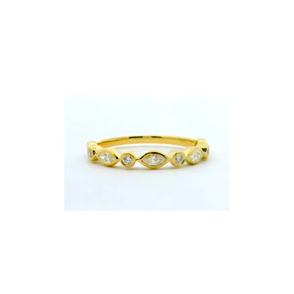 14Kt Yellow Gold .44Ctw Marquise & Round Diamond Band Albert's Jewelers Kingsland, GA