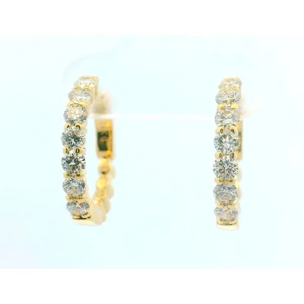 14Kt Yg 1.16Cttw Diamond Hoops Albert's Jewelers Kingsland, GA