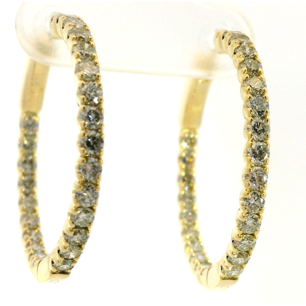 Inside-out diamond hoop earrings Albert's Jewelers Kingsland, GA