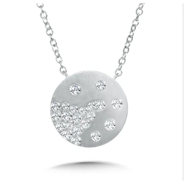 14K White Gold .28Ctw Diamond Lumina Pendant With Chain Albert's Jewelers Kingsland, GA