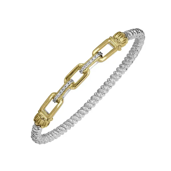 Vahan 14K Gold and Sterling Silver Diamond Bracelet Albert's Jewelers Kingsland, GA