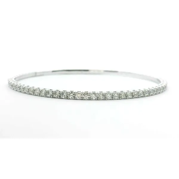 White Gold Diamond Flex Bangle Albert's Jewelers Kingsland, GA