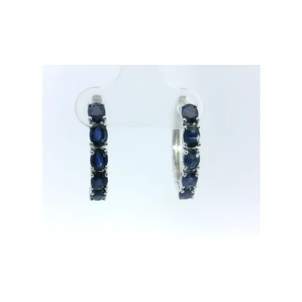 Bright sapphire hoops with big sparkle and big personality — fun, bold, and totally irresistible. Albert's Jewelers Kingsland, GA