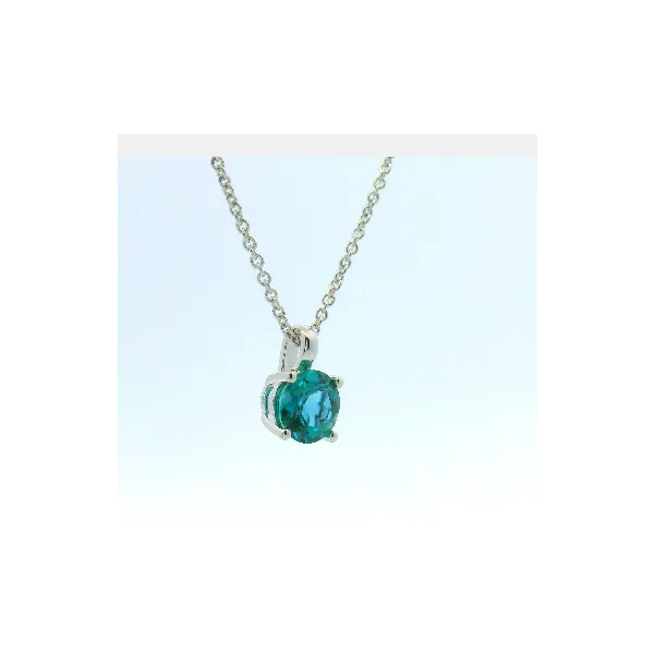 14Kt White Gold .98Ct Round Created Alexandrite Pendant (chain not inclu.) Image 2 Albert's Jewelers Kingsland, GA