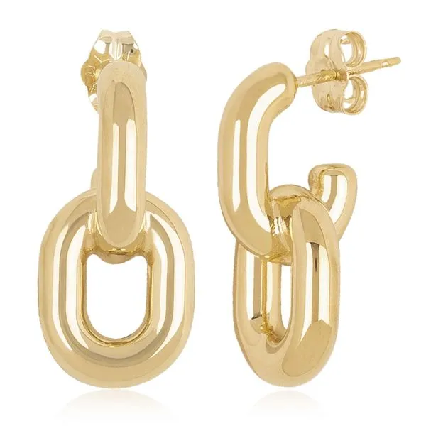 Ss Vermeil Med Oval Dbl Link Albert's Jewelers Kingsland, GA
