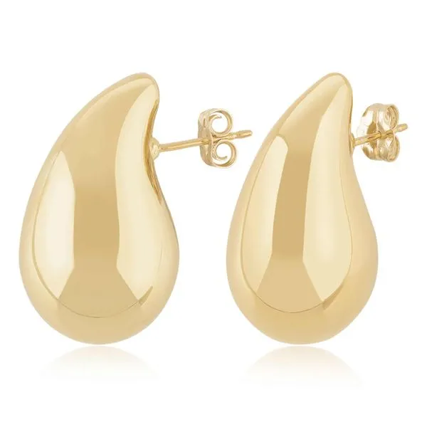 Ss Vermeil Med Tear Drop Stud Albert's Jewelers Kingsland, GA