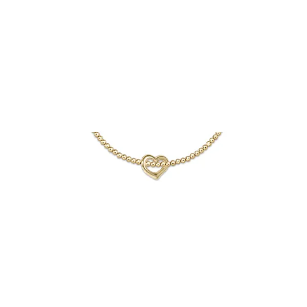 Classic Gold 2.5Mm Bead Bracelet - Love Gold Charm Albert's Jewelers Kingsland, GA