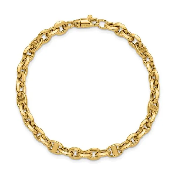 Leslie's 14K Polished Fancy Link Bracelet Image 2 Albert's Jewelers Kingsland, GA