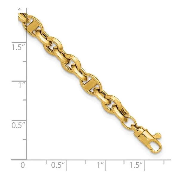 Leslie's 14K Polished Fancy Link Bracelet Image 3 Albert's Jewelers Kingsland, GA