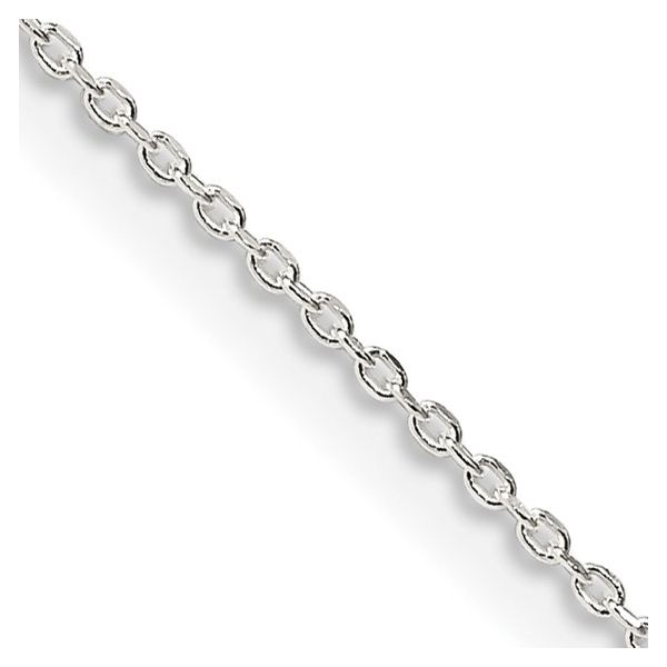 STERLING SILVER .95MM DIAMOND-CUT FORZANTINA CABLE CHAIN, 20 Albert's Jewelers Kingsland, GA