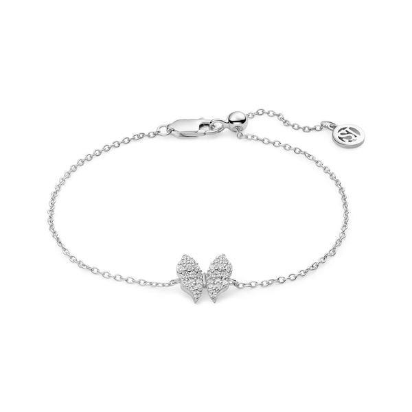Silver Farfalla CZ Butterfly Bracelet Albert's Jewelers Kingsland, GA