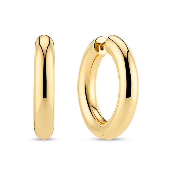 Classic hoops with a modern, golden glow! Albert's Jewelers Kingsland, GA