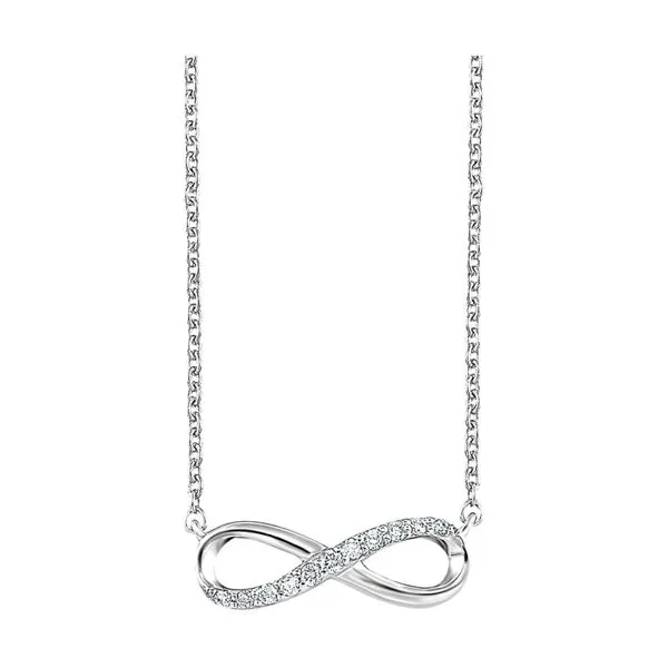 Infinity and Diamond Necklace Albert's Jewelers Kingsland, GA