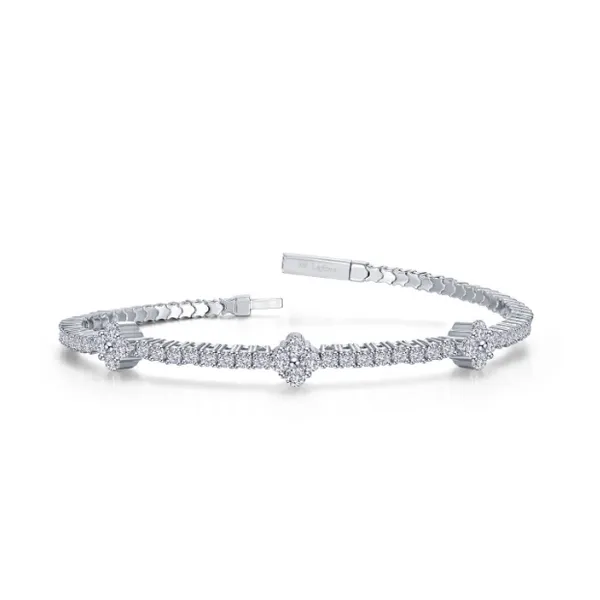 2.45 Ctw Station Flexible Tennis Bracelet Albert's Jewelers Kingsland, GA