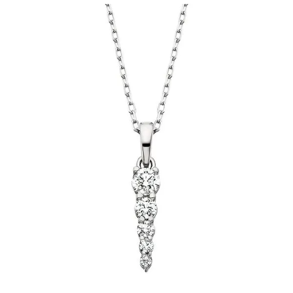 Silver Diamond Pendant Amos Jewelry Wray, CO