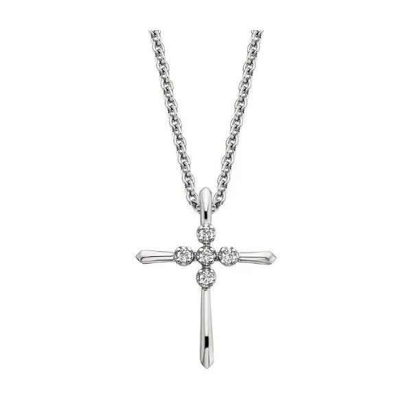 Silver Diamond Pendant Amos Jewelry Wray, CO