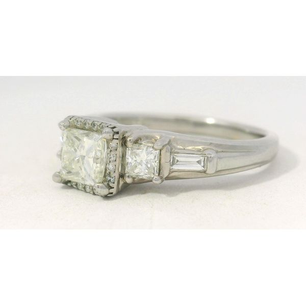 14KW Princess-Cut Natural Diamond Ring Image 2 Amos Jewelry Wray, CO