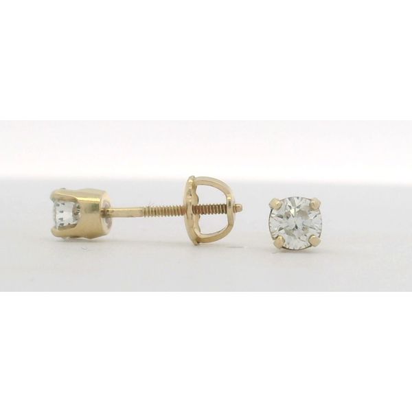 14KY Natural Diamond Stud Earrings Amos Jewelry Wray, CO