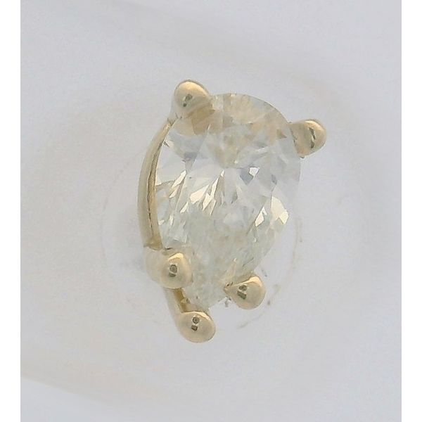 14KY Pear Natural Diamond Stud Earring (SINGLE) Amos Jewelry Wray, CO
