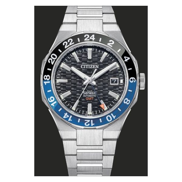 Men's Citizen Silver-Tone Stainless Steel Series 8 880 GMT Automatic Watch Amos Jewelry Wray, CO