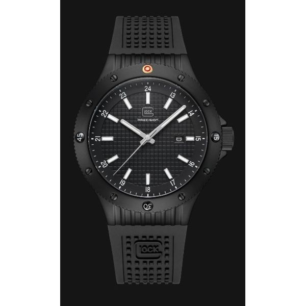 Men's Glock Watch Black Stainless Steel Rotating Bezel Amos Jewelry Wray, CO