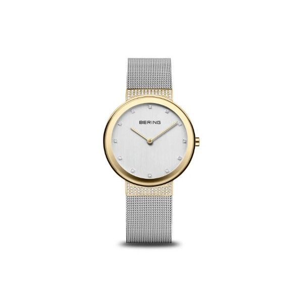 Ladies' Two-Tone Stainless Steel White Face Watch Amos Jewelry Wray, CO