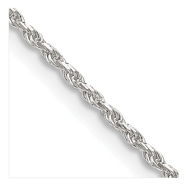 Sterling Silver 1.5mm Diamond-cut Rope Chain - 16