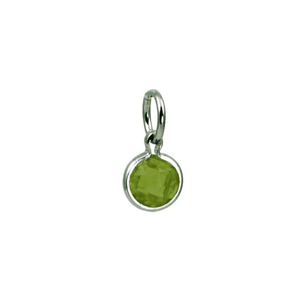 August Birthstone Charm Sterling Silver Amos Jewelry Wray, CO
