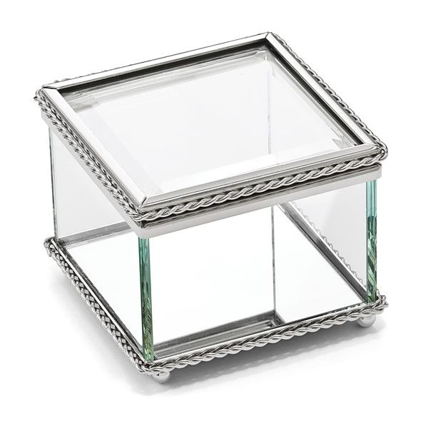 Nickel-plated Glass Box Engravable Amos Jewelry Wray, CO