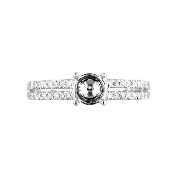 Diamond Semi-Mount Ring Image 2 Anthony Jewelers Palmyra, NJ