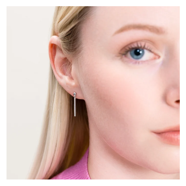 Sterling Silver Earrings Image 2 Anthony Jewelers Palmyra, NJ