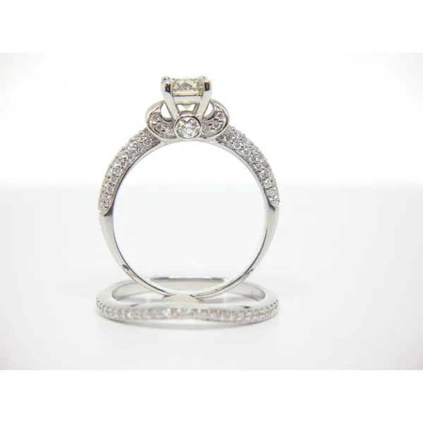 18k WG Diamond Engagement Ring Set - .71cts Round Image 2 Arezzo Jewelers Elmwood Park, IL