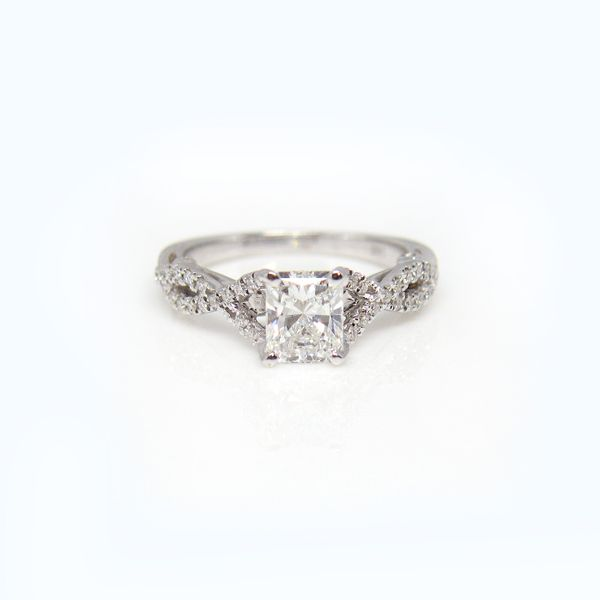 Diamond Engagement Ring with 1 CT Radiant Diamond Arezzo Jewelers Elmwood Park, IL
