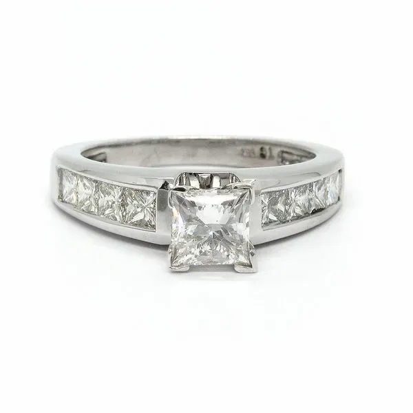 White Gold Diamond Engagement Ring Arezzo Jewelers Elmwood Park, IL