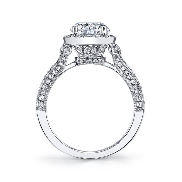 MARS Halo Diamond Engagement Ring 0.60 Ctw. Image 2 Arezzo Jewelers Elmwood Park, IL