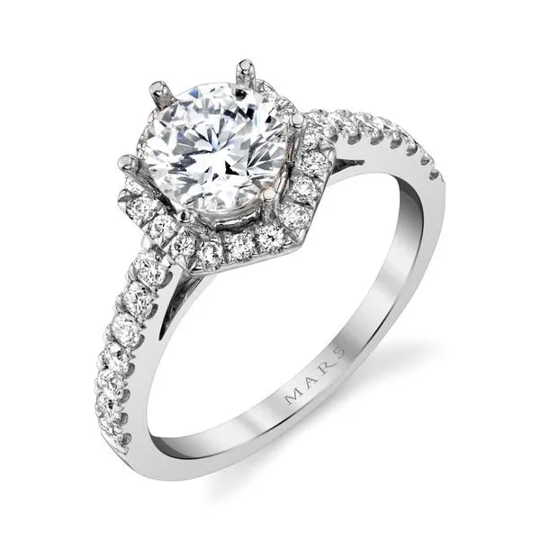 MARS Halo Diamond Engagement Ring, 0.42 Ctw. Image 3 Arezzo Jewelers Elmwood Park, IL