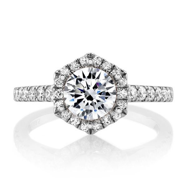 MARS Halo Diamond Engagement Ring, 0.42 Ctw. Arezzo Jewelers Elmwood Park, IL