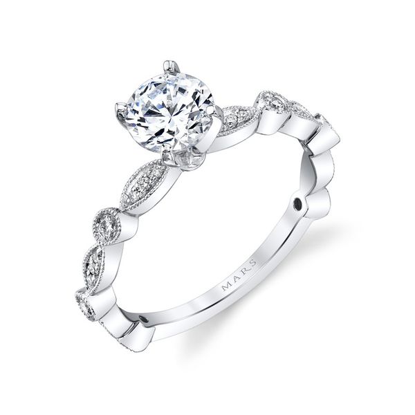 MARS Diamond Engagement Ring, .17ctw. Image 3 Arezzo Jewelers Elmwood Park, IL