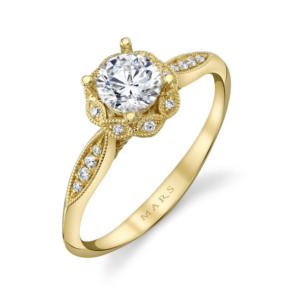 MARS Engagement Ring, .56ct Round Center Image 3 Arezzo Jewelers Elmwood Park, IL