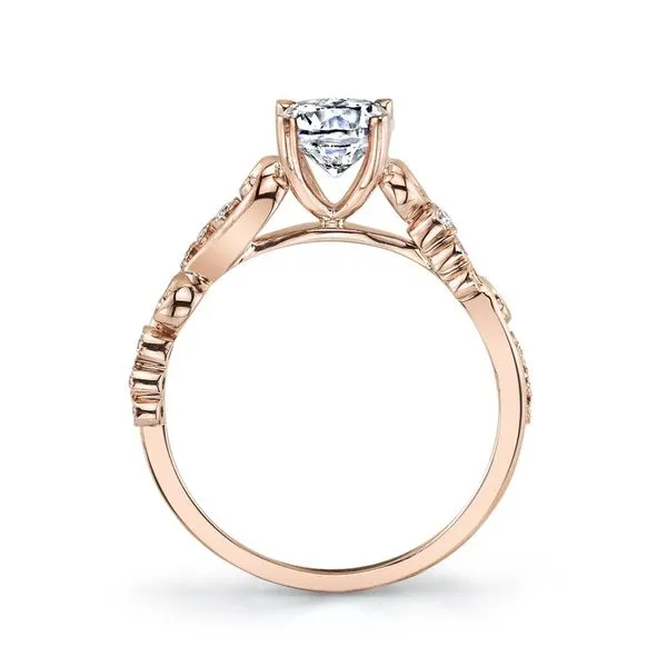 MARS Rose Gold Diamond Engagement Ring Image 2 Arezzo Jewelers Elmwood, IL