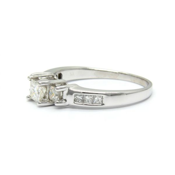 Three Stone Princess Diamond Engagement Ring - 1.00cts Image 2 Arezzo Jewelers Elmwood Park, IL