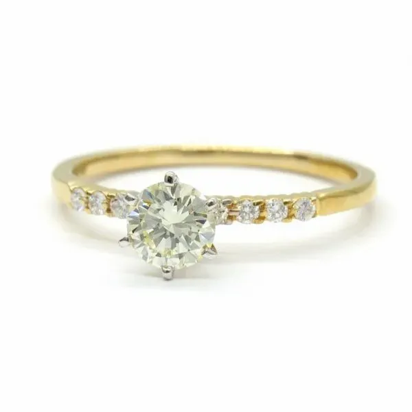 Yellow Gold Diamond Engagement Ring, .65cts Arezzo Jewelers Elmwood Park, IL