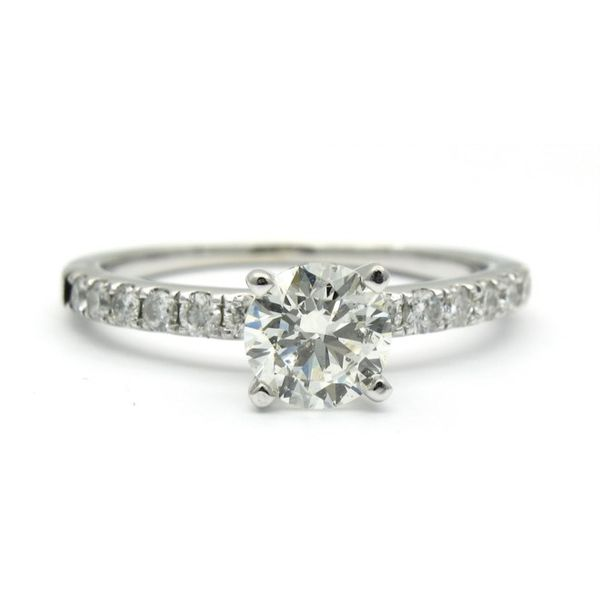 Pave Solitaire Engagement Ring, .90cts TW Arezzo Jewelers Elmwood Park, IL