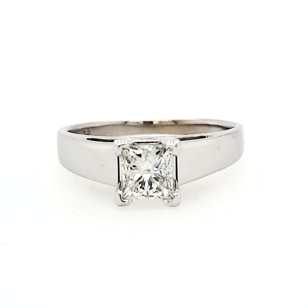14k White Gold Diamond Solitaire Engagement Ring, .73cts Arezzo Jewelers Elmwood Park, IL
